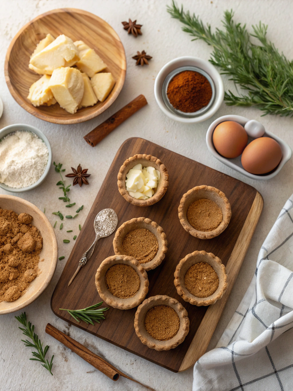 Gingerbread Cheesecake Cookie Cups Recipe ingredients