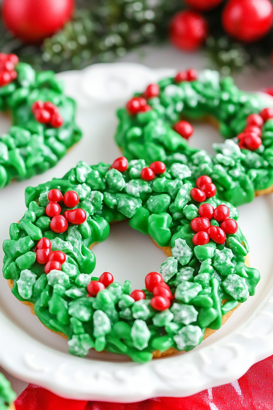 How to Make Festive Wreath Cookies for Any Holiday Celebration Final Dish Presentation