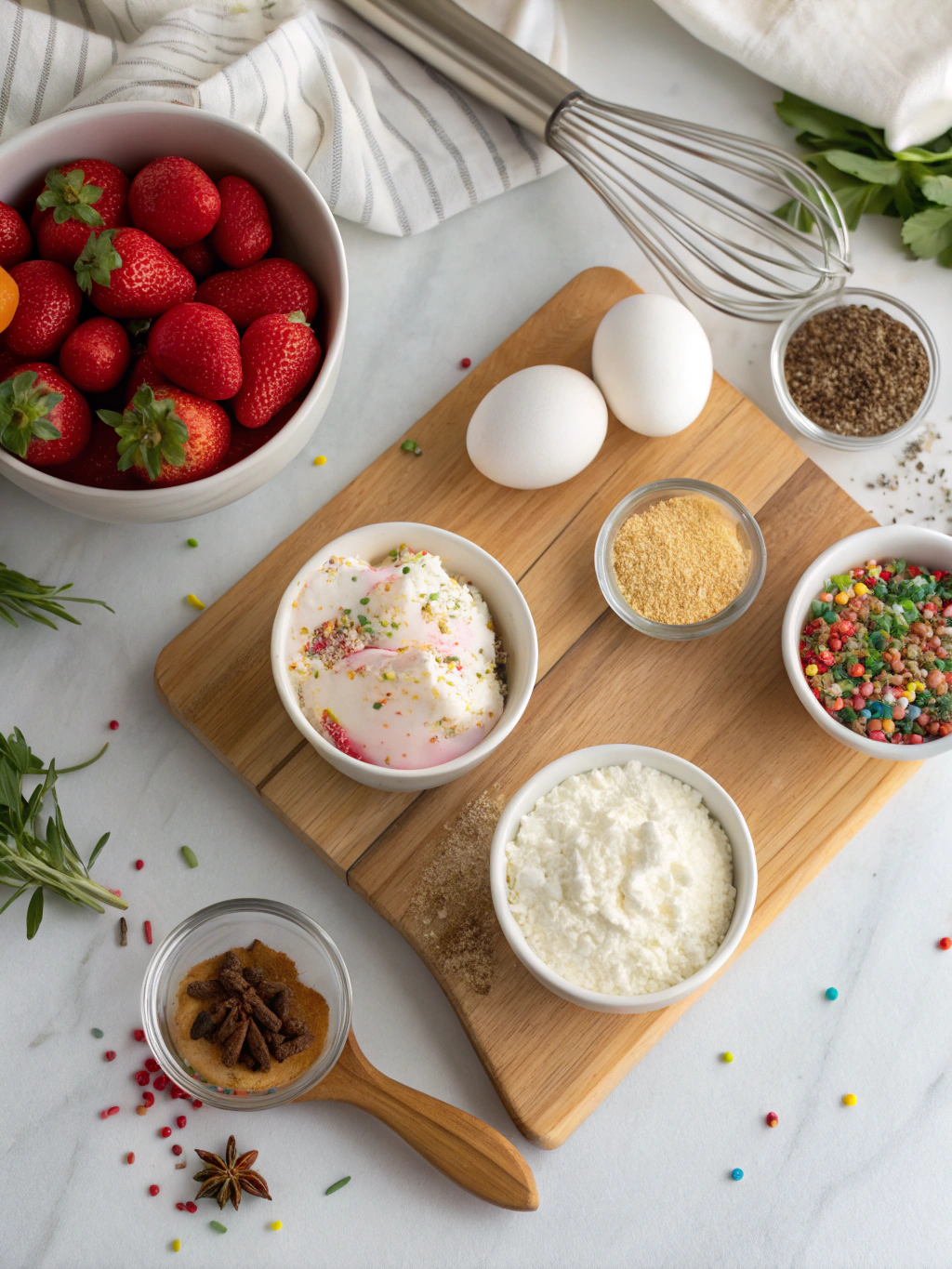 How to Make a No-Bake Funfetti Cheesecake ingredients