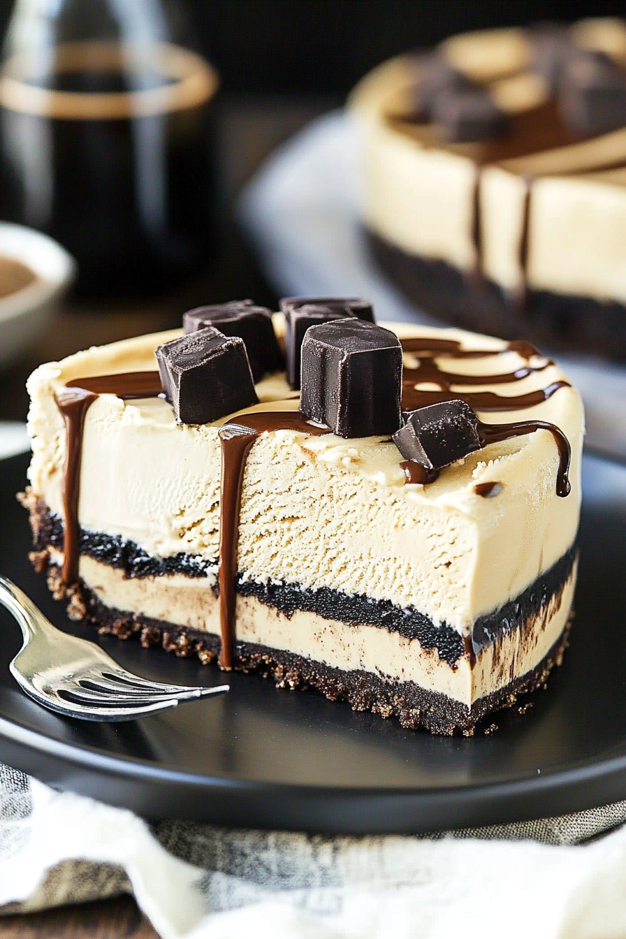 Kahlua Ice Cream Pie Recipe: A Decadent Frozen Dessert Treat Final Dish Presentation