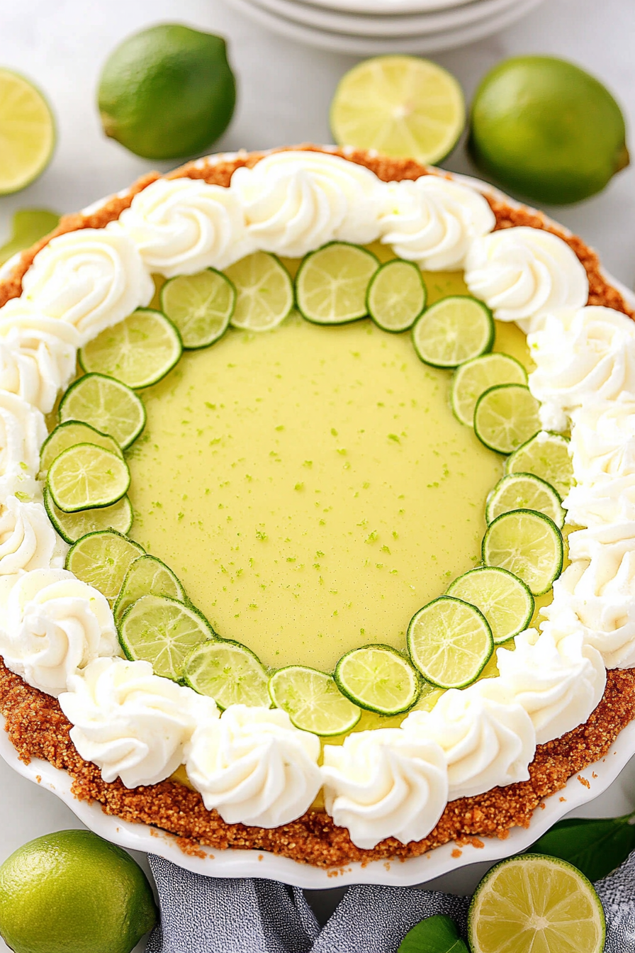 Key Lime Pie Recipe: A Refreshing Dessert Final Dish Presentation