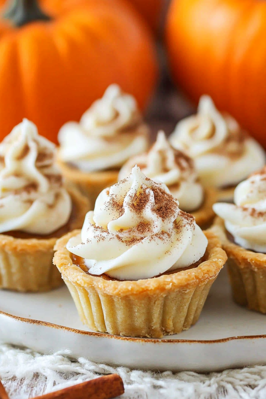 Mini Pumpkin Pies Recipe - Easy and Delicious Bite-Sized Treats Final Dish Presentation