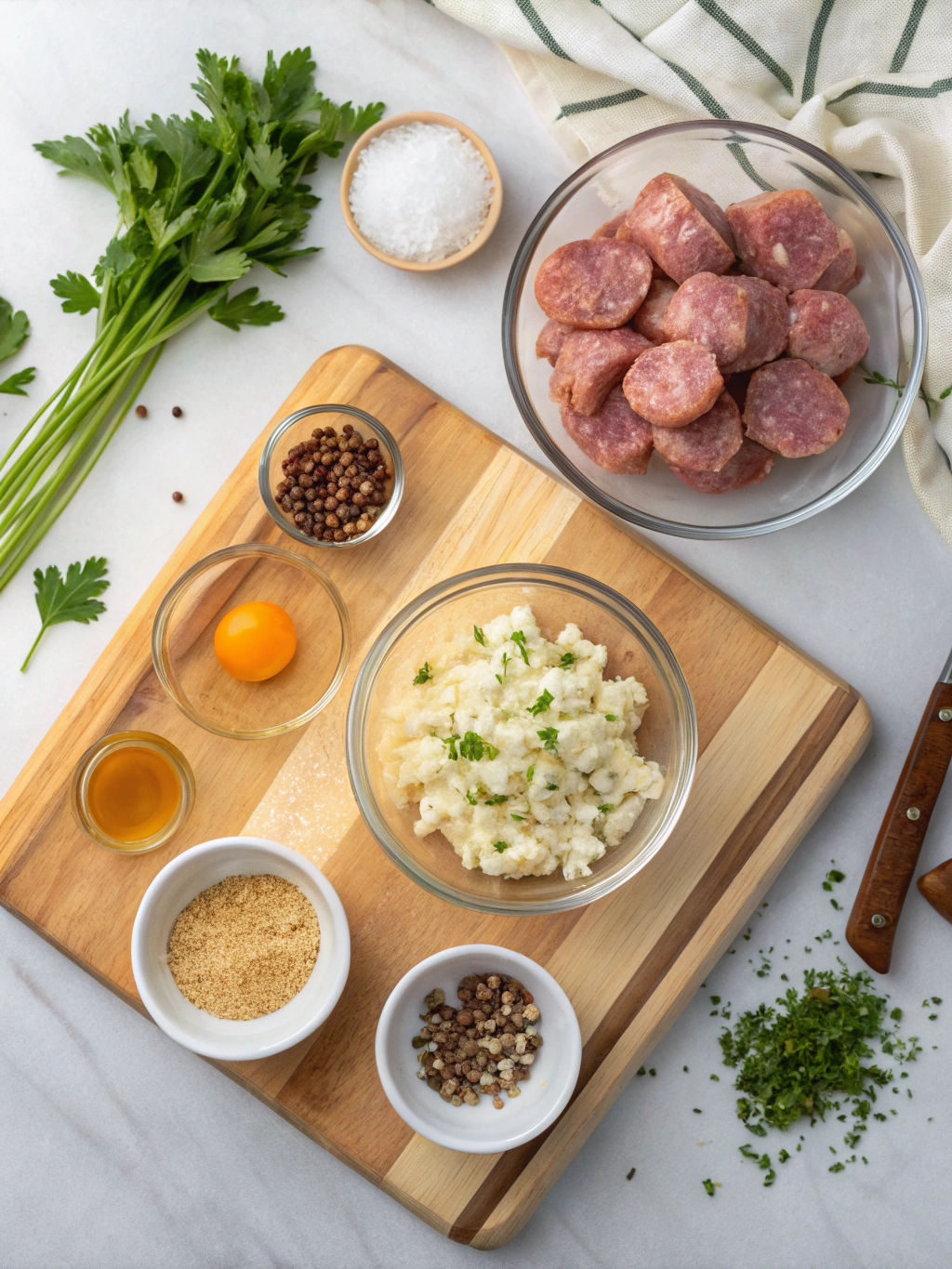 Overnight Sausage and Egg Breakfast Casserole Recipe ingredients