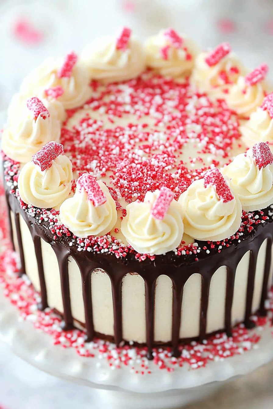 Peeps Chocolate Peppermint Cake Recipe Final Dish Presentation