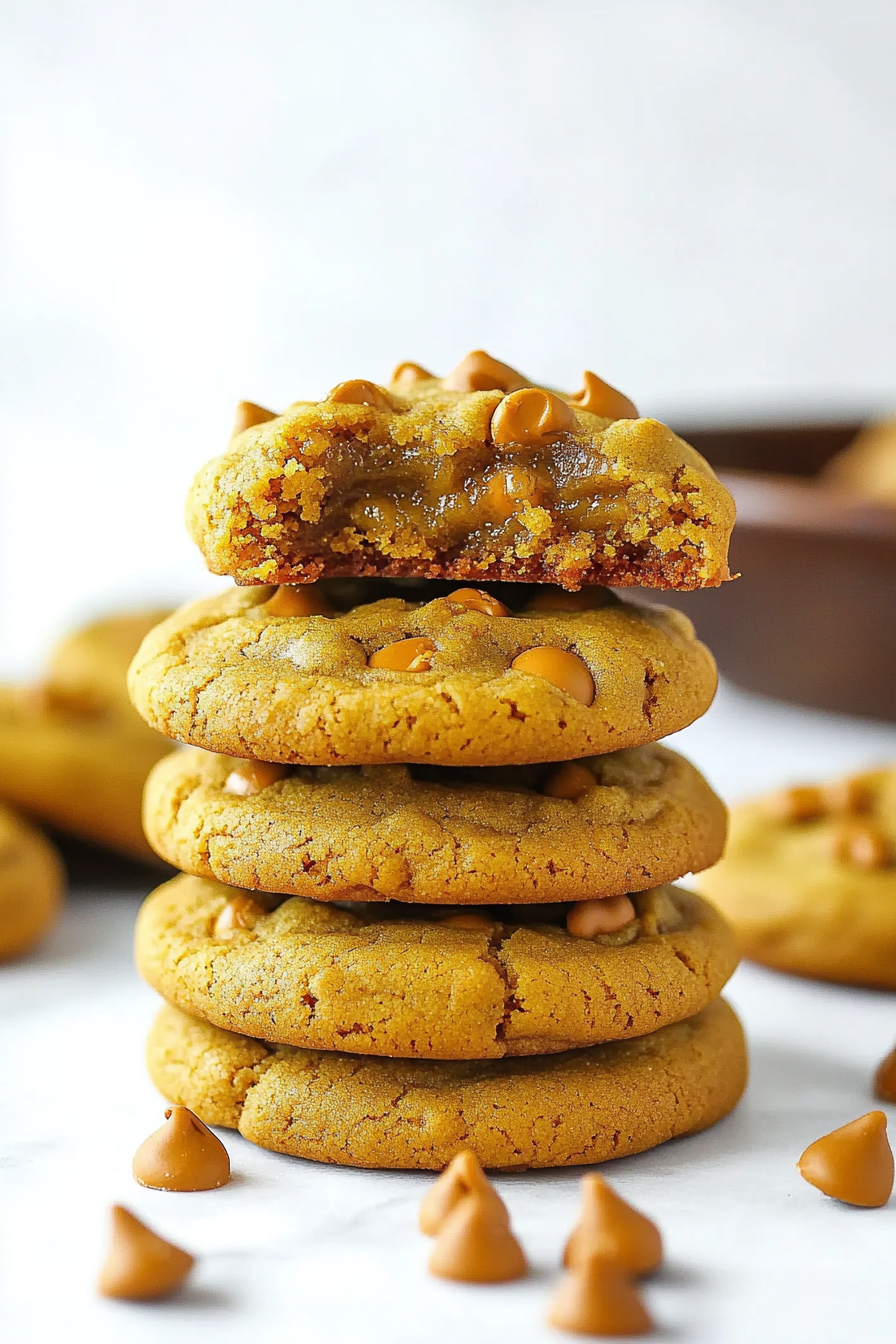 Pumpkin Butterscotch Chip Cookies Recipe Final Dish Presentation