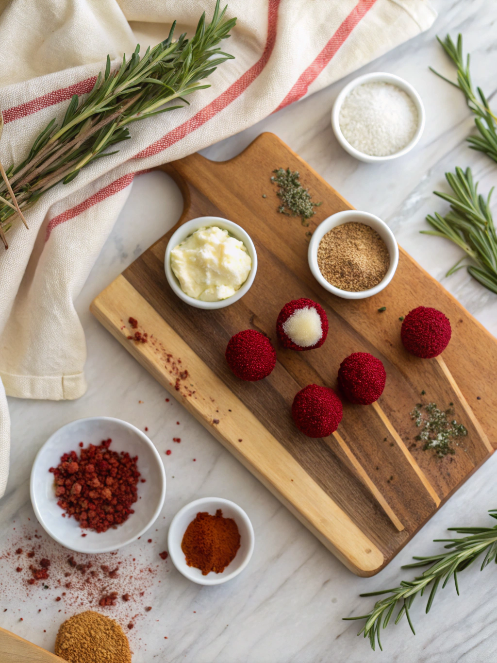 Red Velvet Cheesecake Pops Recipe and Tutorial ingredients