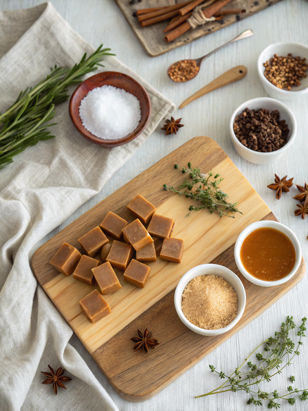 Soft and Chewy Homemade Caramels Recipe ingredients