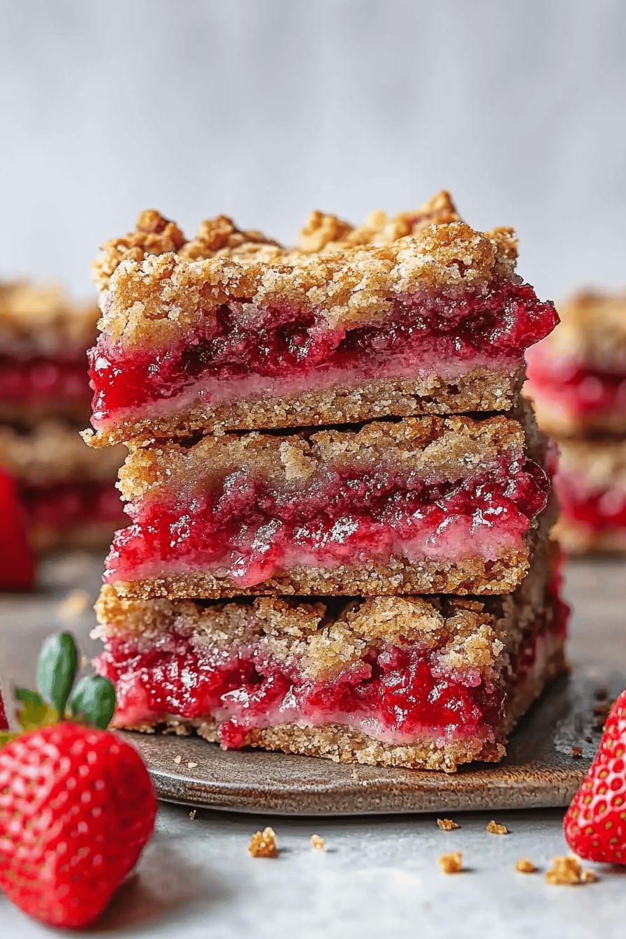 Strawberry Crumb Bars ingredients