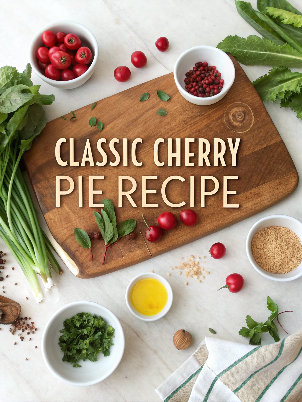 Title: Classic Cherry Pie Recipe  ingredients