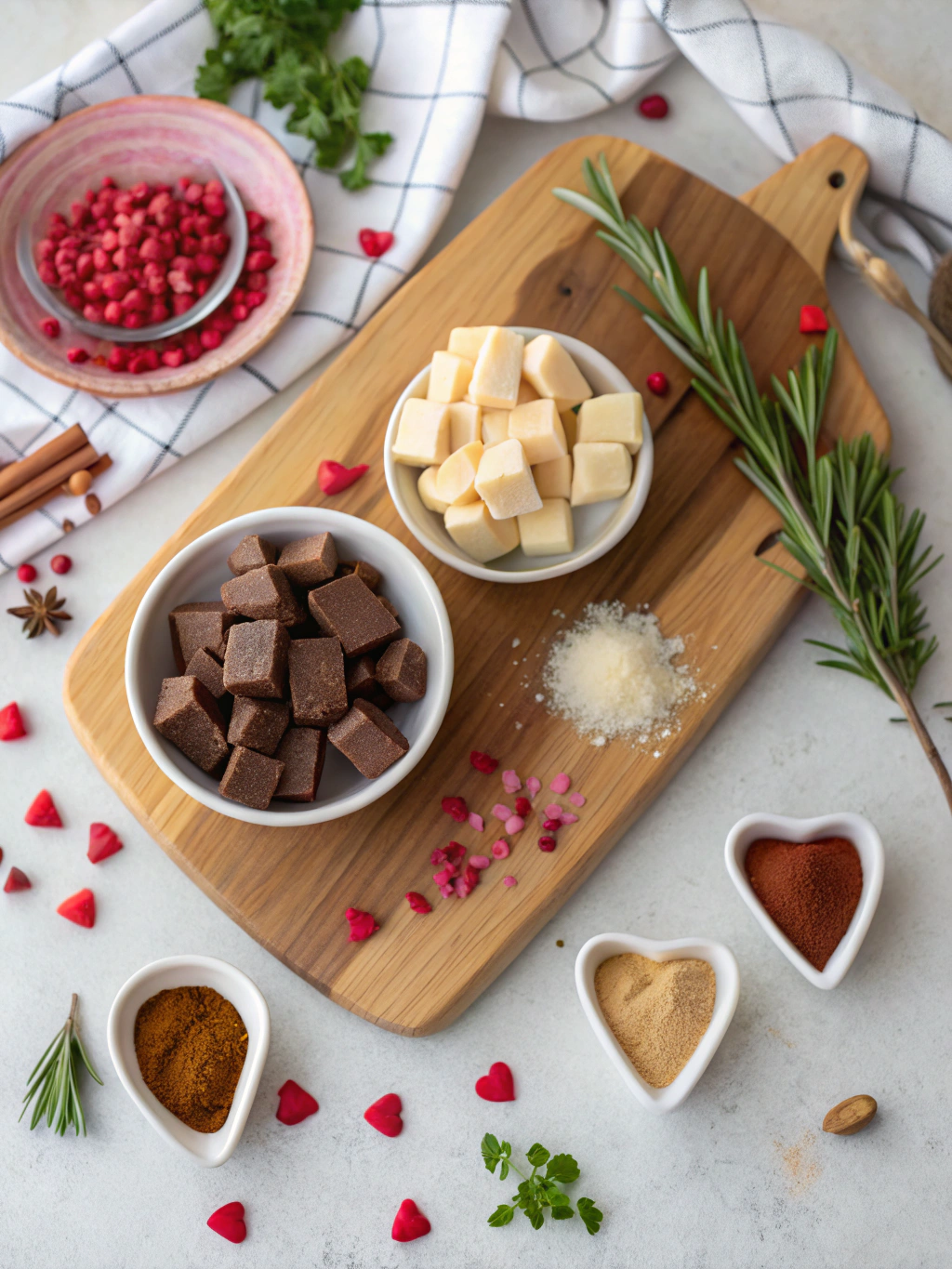 Valentine's Day Fudge Recipe ingredients
