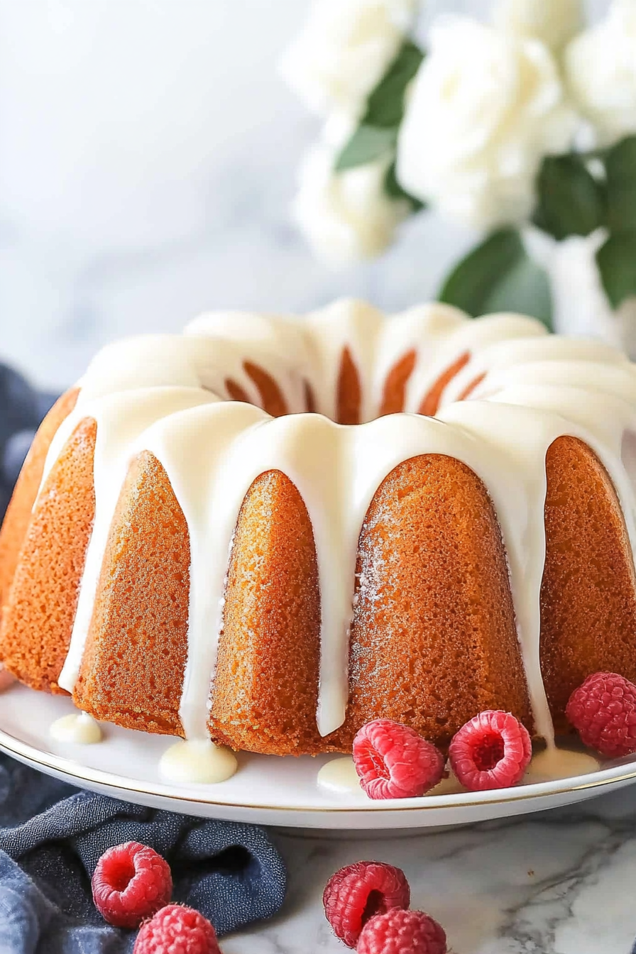 Vanilla Bundt Cake Recipe Final Dish Presentation