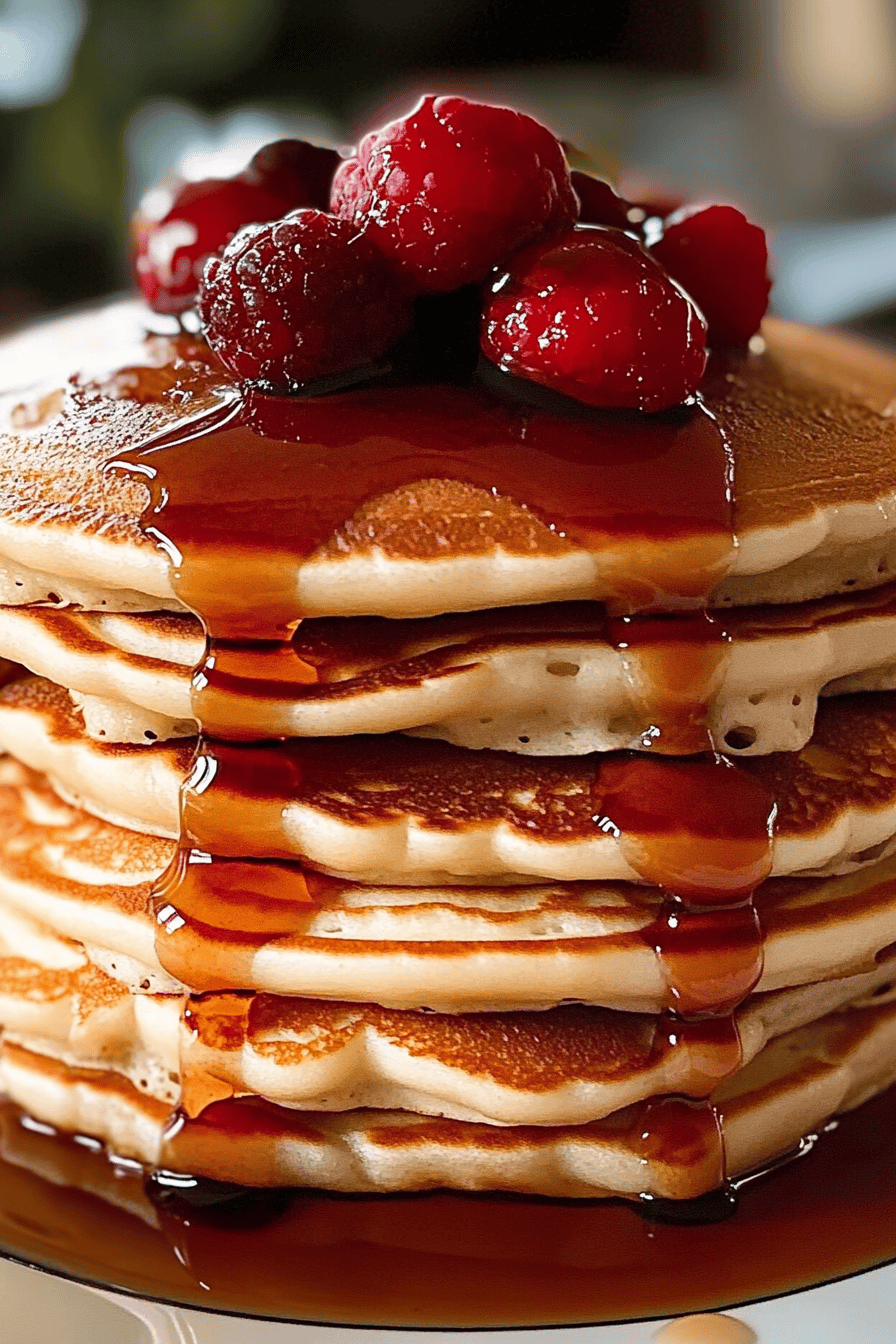 Easy Homemade Pancakes: Quick and Simple Recipe Final Dish Presentation