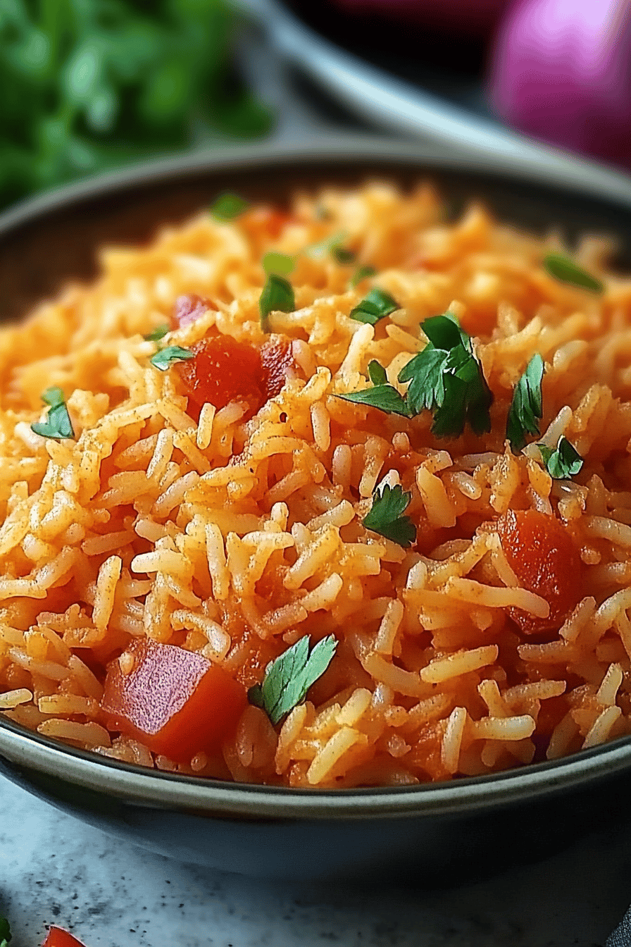 Easy Rotel Mexican Rice Side Dish Recipe Final Dish Presentation