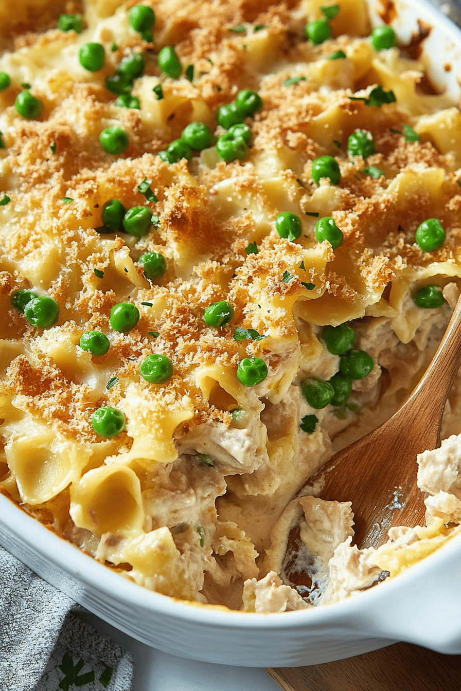 Easy Tuna Casserole: Quick & Delicious Recipe Final Dish Presentation