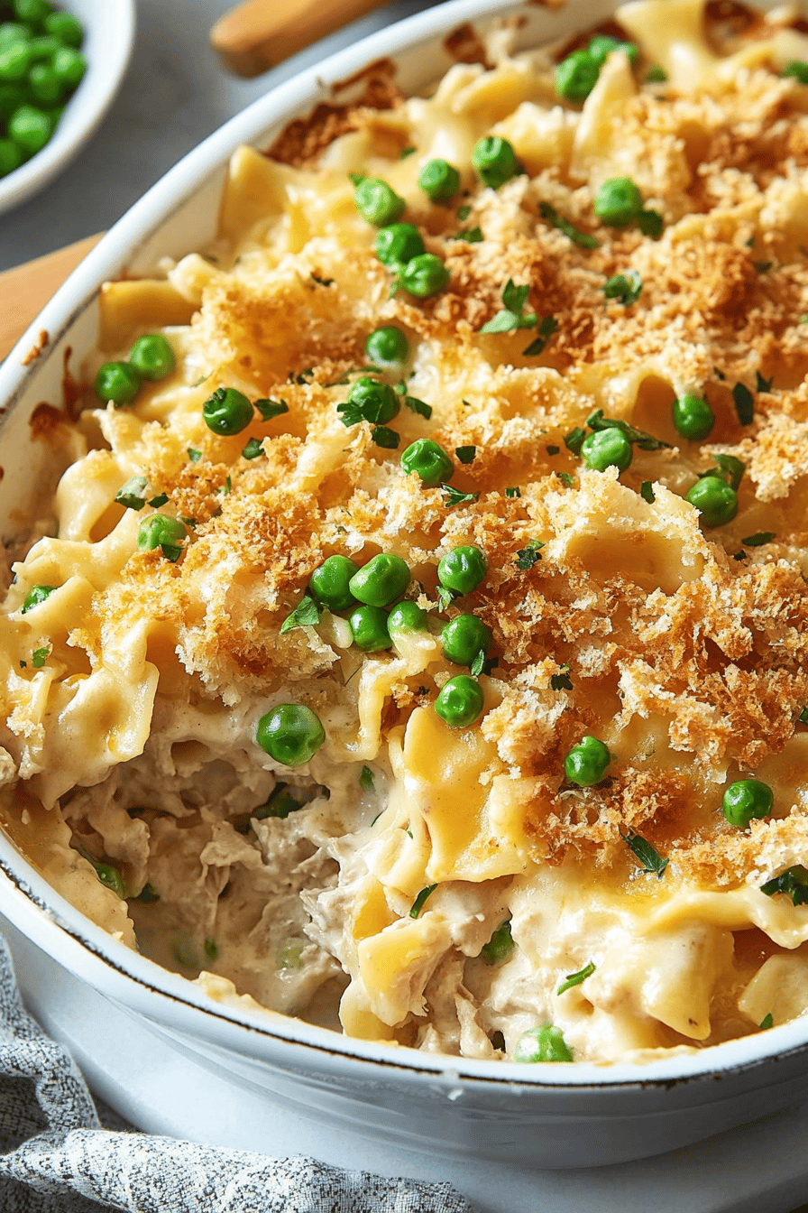 Easy Tuna Casserole: Quick & Delicious Recipe Final Dish Presentation