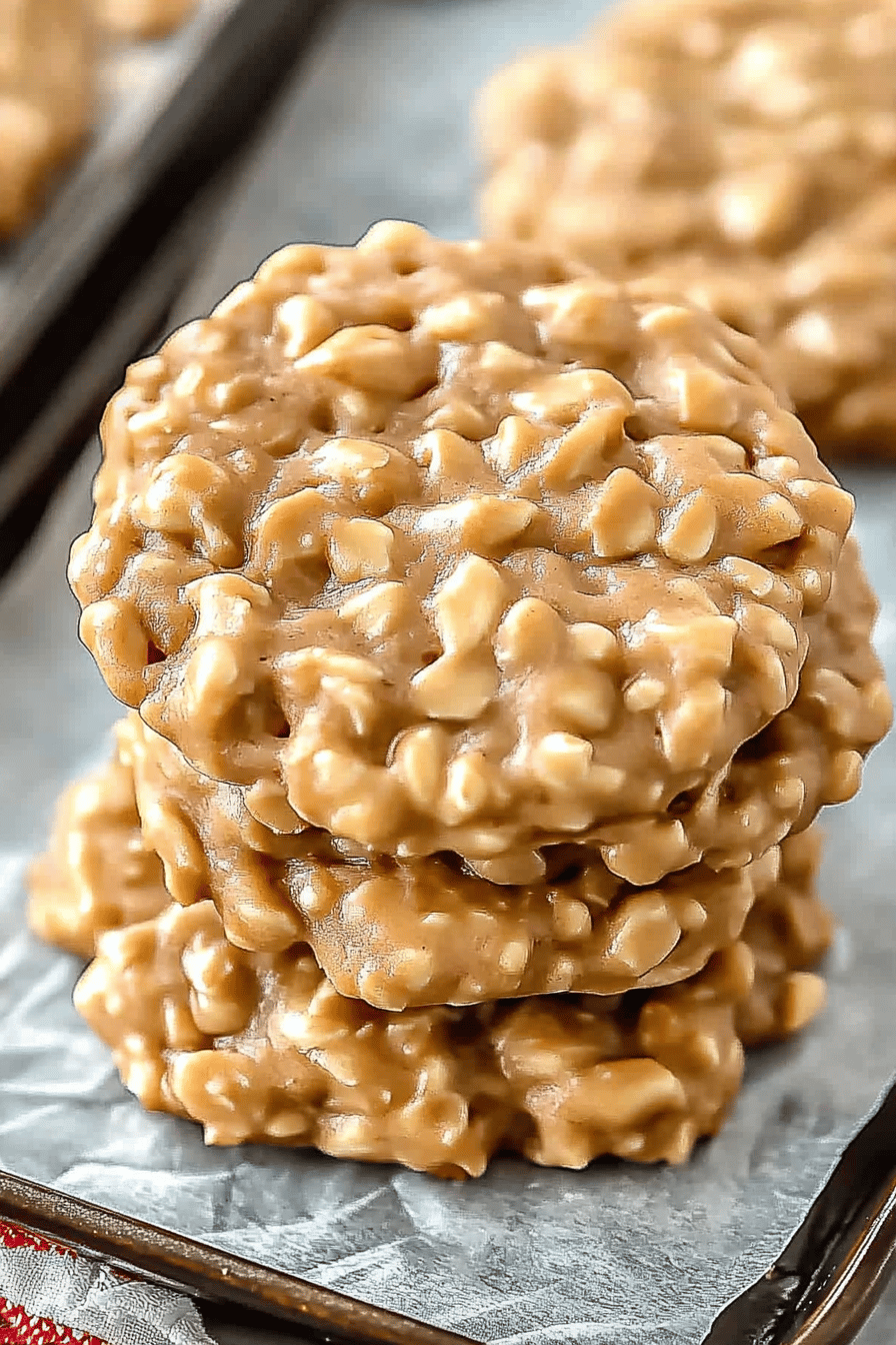 Quick and Delicious Peanut Butter No Bake Cookies Recipe Final Dish Presentation