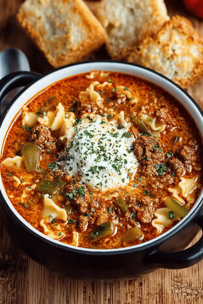 Easy Lasagna Soup