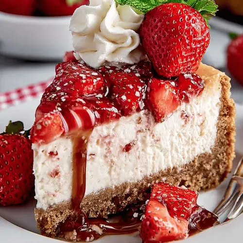 Easy Strawberry Cheesecake