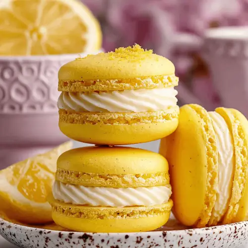 Lemon Curd Macarons