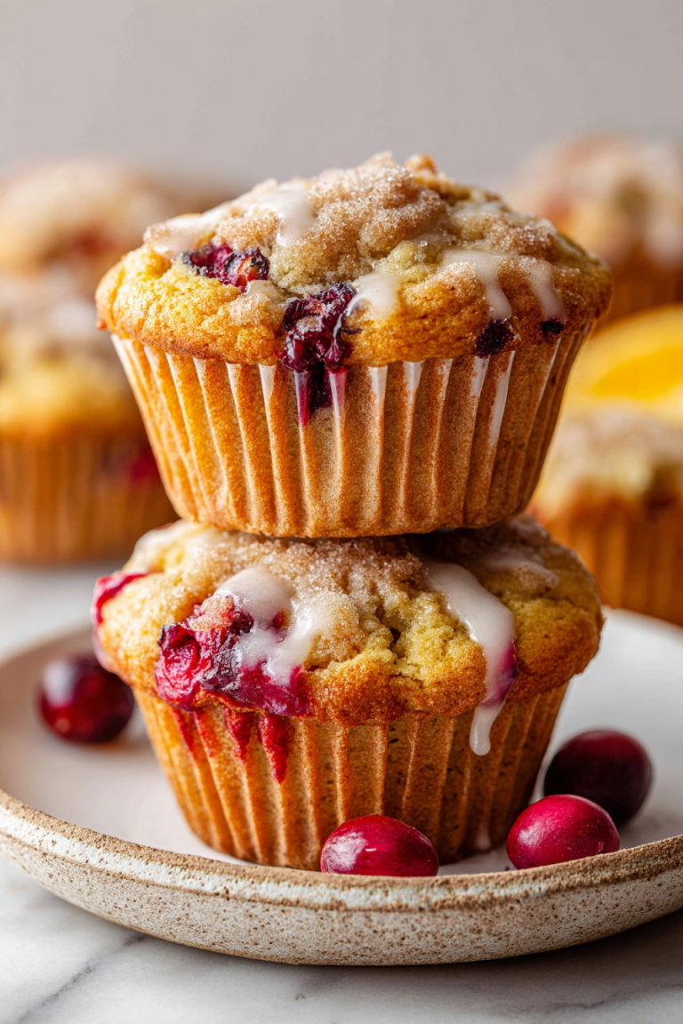 Delish Cranberry Orange Muffins