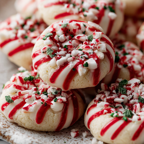 Easy Candy Cane Kiss Cookies