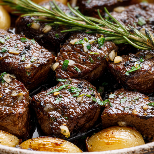 Easy Garlic Butter Herb Steak Bites