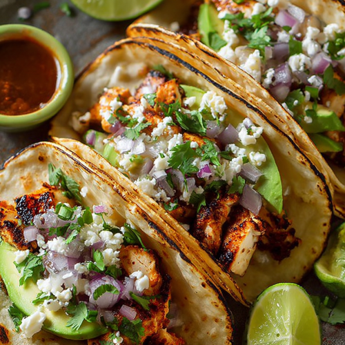 Easy Grilled Chicken and Avocado Street Tacos
