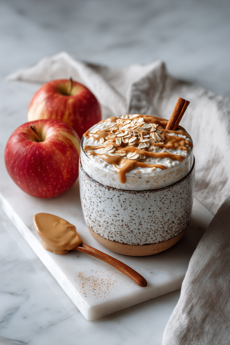 Apple Cinnamon Peanut Butter Oats