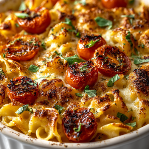 Baked Boursin Tomato Pasta Bake