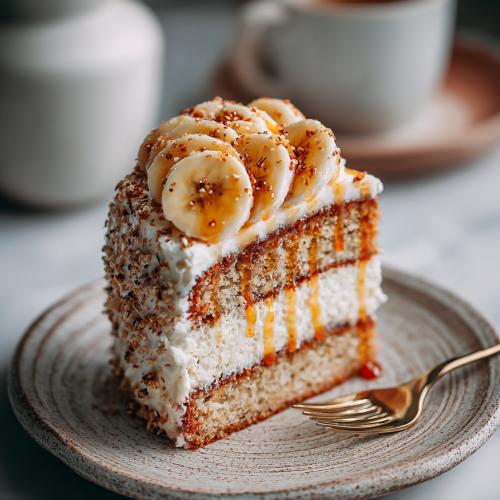 Banana Cream Cake for Dessert