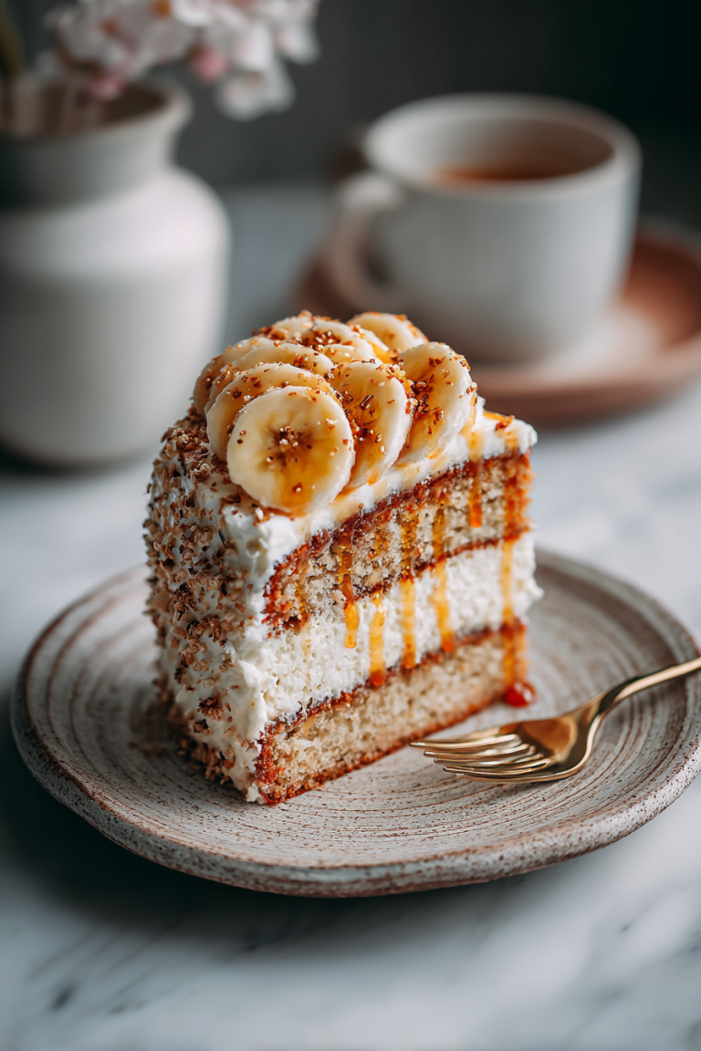 Banana Cream Cake for Dessert