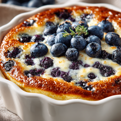 Blueberry Cottage Cheese Breakfast Bake