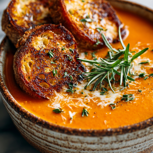 Caramelized Tomato Garden Soup