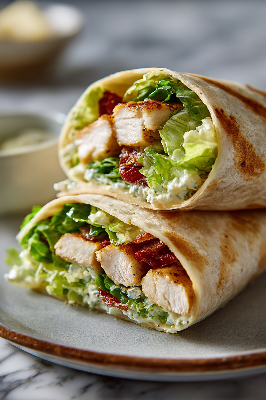 Chicken Caesar Wraps Recipe
