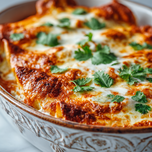 Chicken Enchiladas with Creamy Tomato Sauce