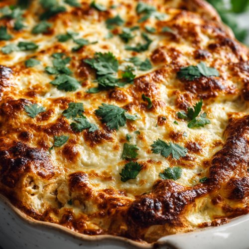 Creamy Chicken Enchilada Casserole