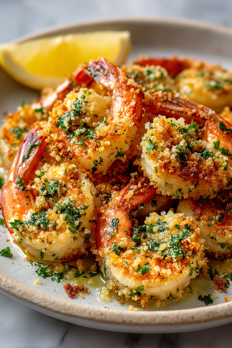 Crispy Baked Shrimp Scampi Recipe