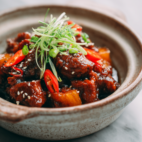 Crockpot Pineapple BBQ Chicken