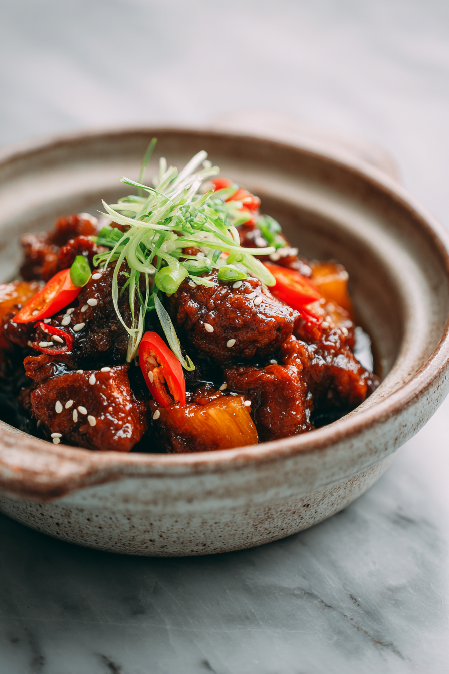 Crockpot Pineapple BBQ Chicken