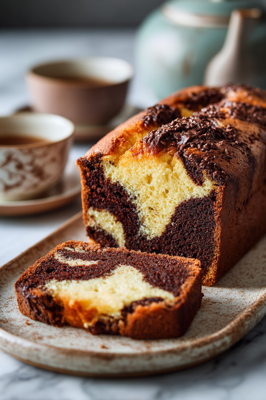 Double Chocolate Ricotta Marble Cake