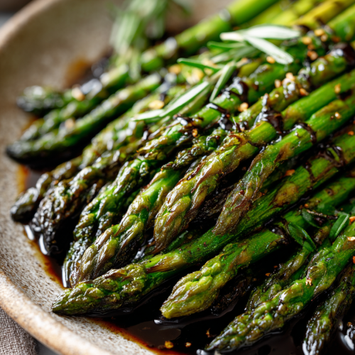 Easy Asparagus with Balsamic Glaze