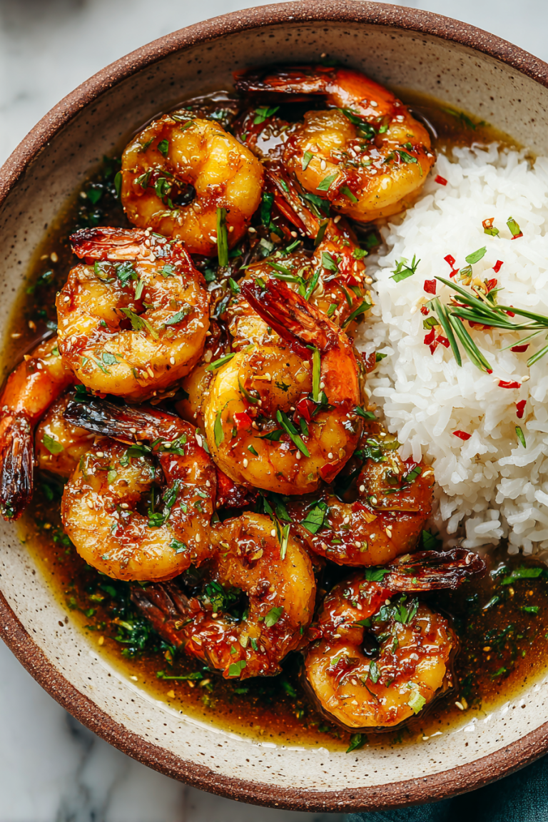 Easy Garlic Honey Shrimp Recipe