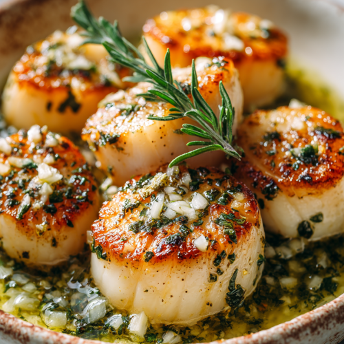 Garlic Butter Air Frier Scallops