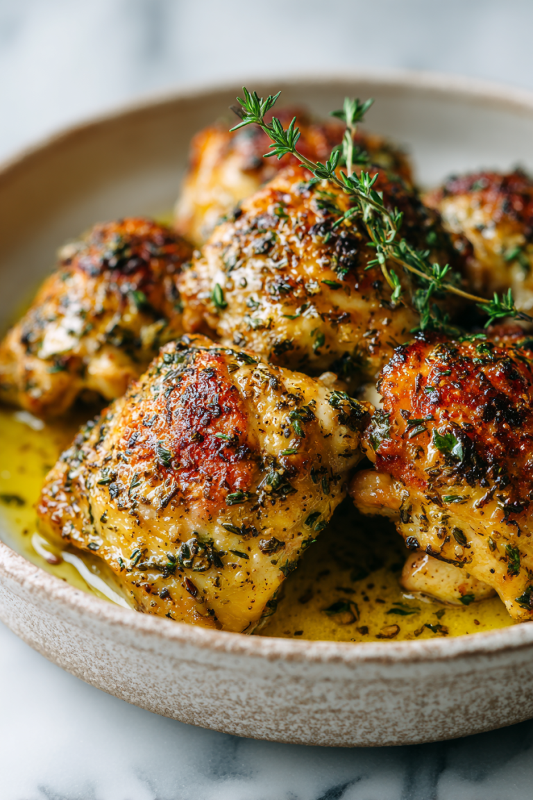 Garlic Butter Chicken Thighs Recipe
