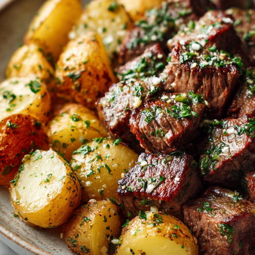 Garlic Butter Steak Bite Recipe