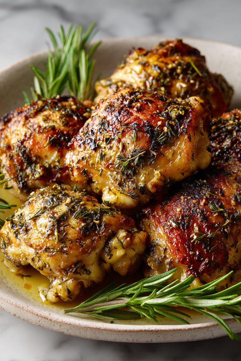 Garlic Herb Chicken Thighs Recipe