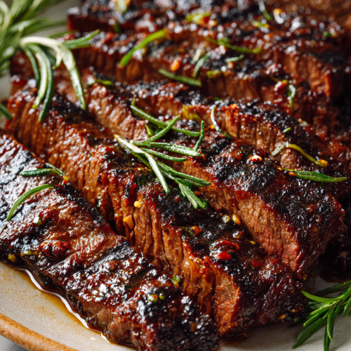 Garlic Herb Skirt Steak Marinated