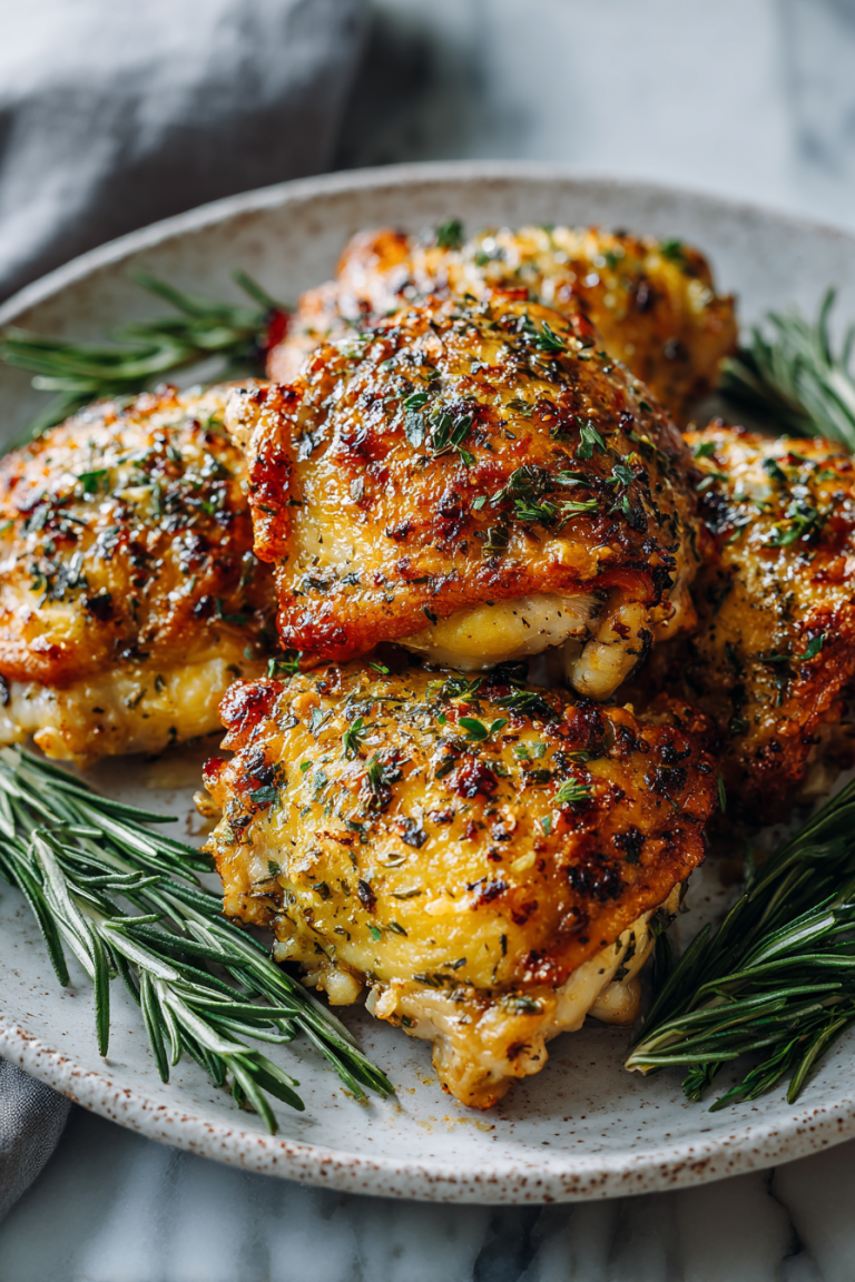 Garlic Parmesan Chicken Thighs