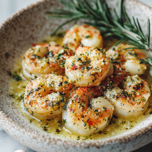 Garlic Shrimp in Rich Butter Sauce