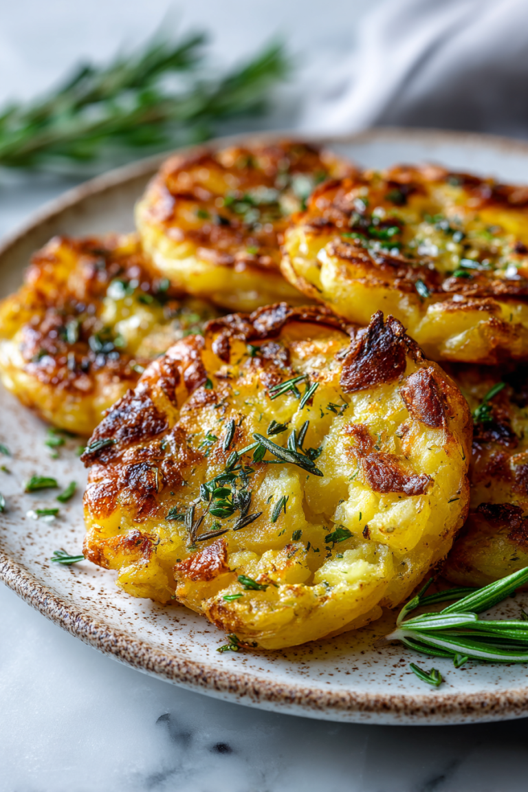 Garlic Smashed Potatoes Recipe